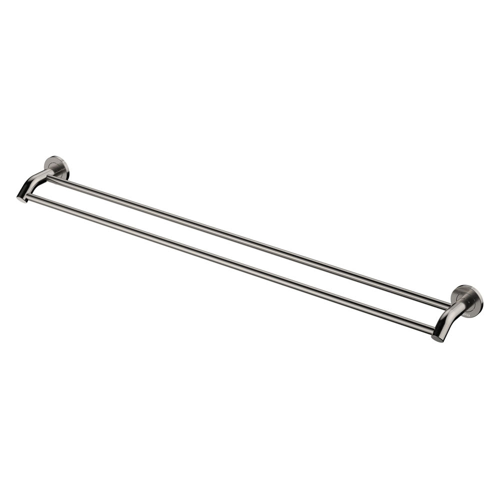 Fienza Kaya Double Towel Rail 900mm - Brushed Nickel