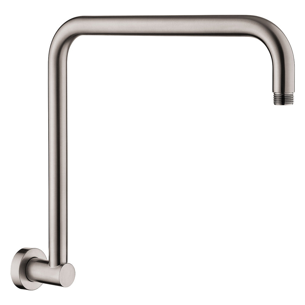 Fienza Kaya Round Fixed Gooseneck Shower Arm - Brushed Nickel