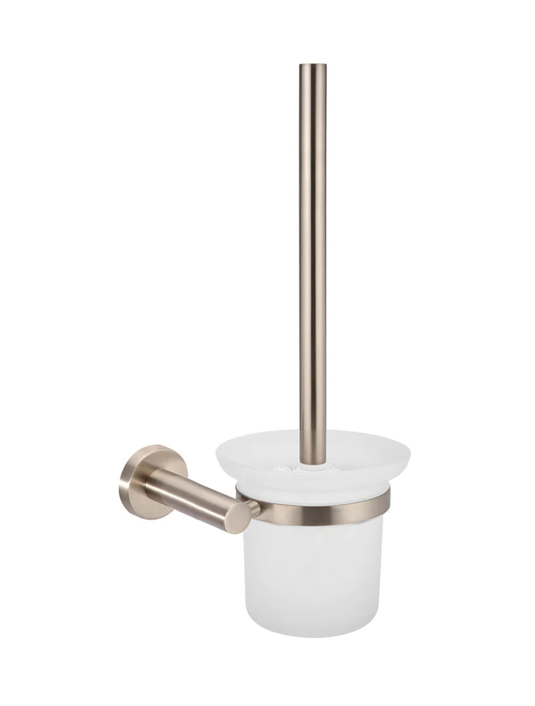 Meir Round Toilet Brush & Holder - Champagne