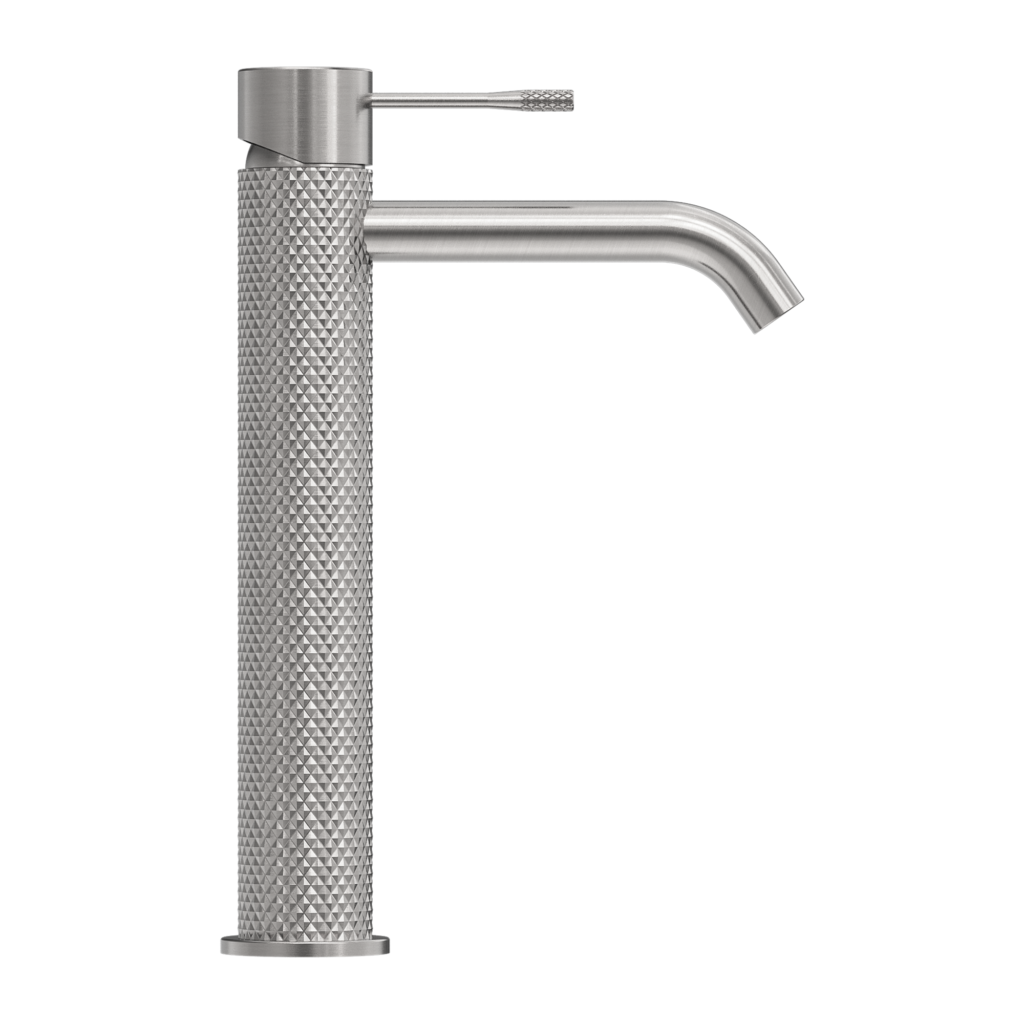 Nero Opal Tall Basin Mixer - Brushed Nickel - Wellsons