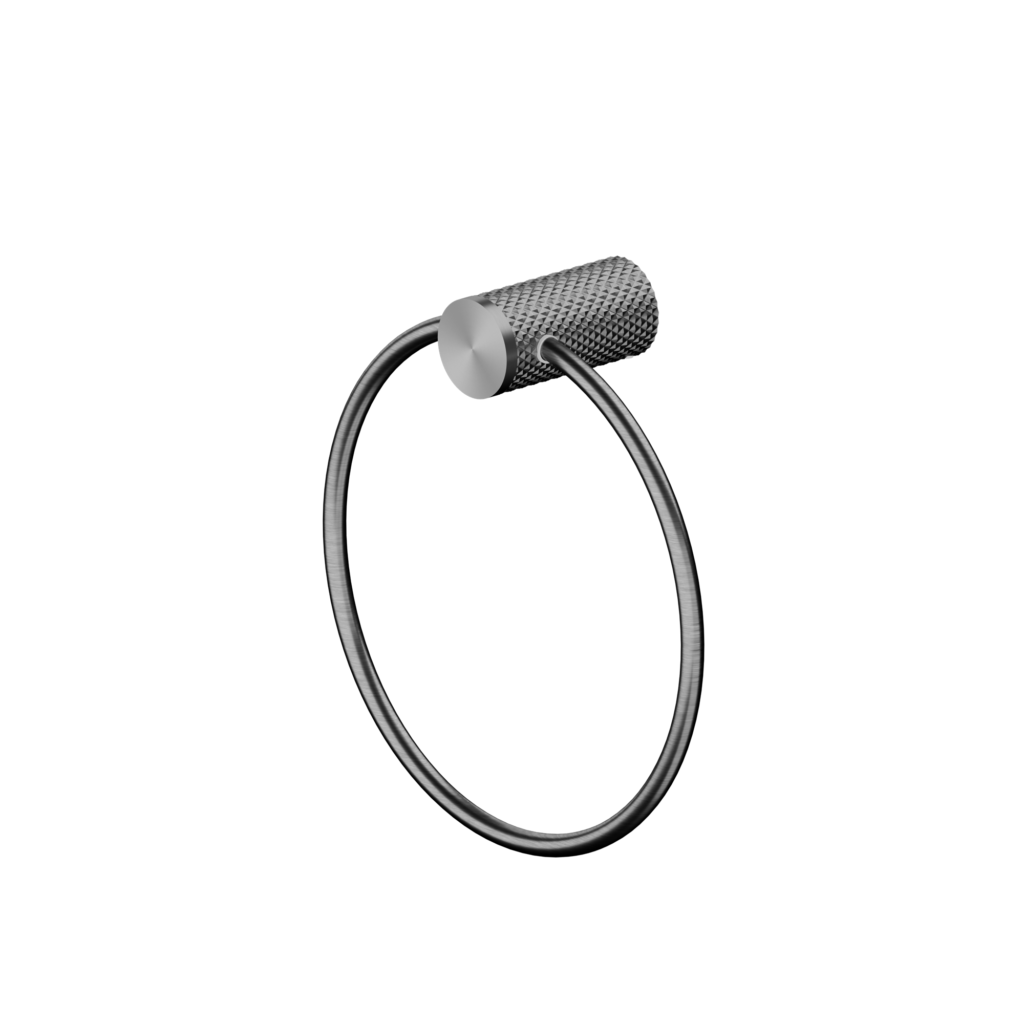 Nero Opal Towel Ring - Graphite Gunmetal Grey