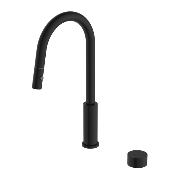 Nero Kara Progressive Pull Out Kitchen Mixer - Matte Black