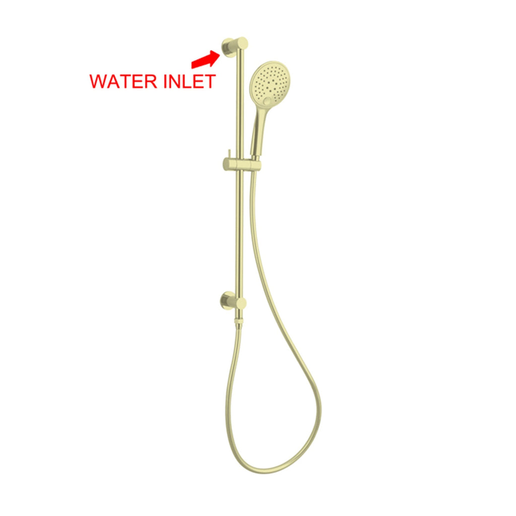 Nero Dolce 3 Function Rail Shower - Brushed Gold