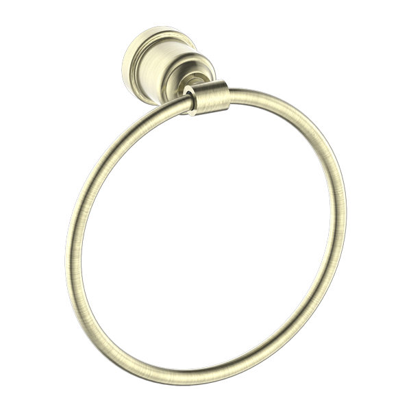 Nero York Towel Ring - Aged Brass