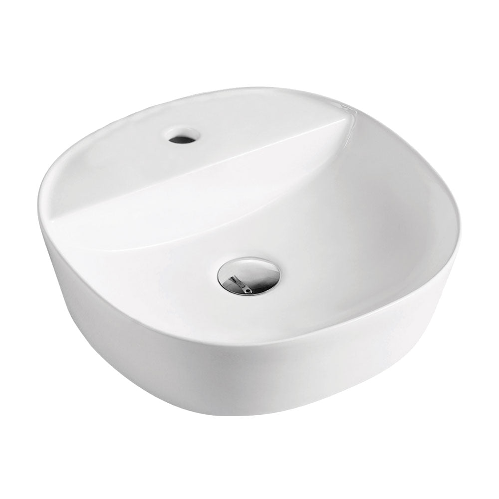 Fienza Chica 405 Above Counter Ceramic Basin - Gloss White