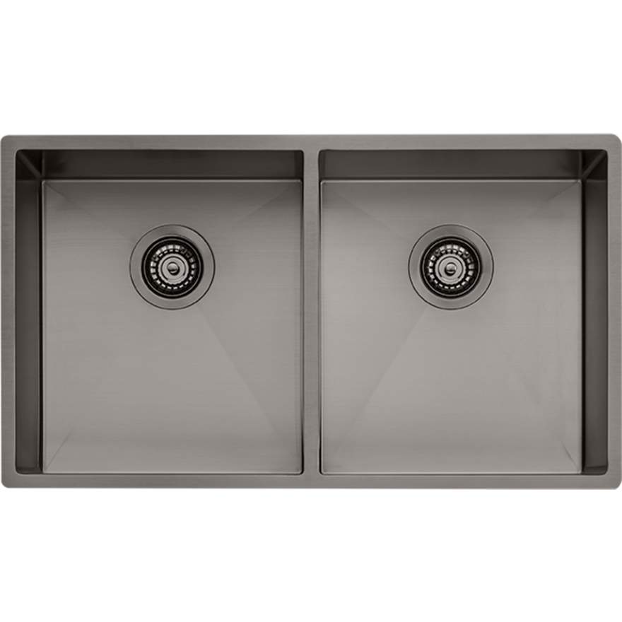 Oliveri Spectra Double Bowl Gunmetal Sink