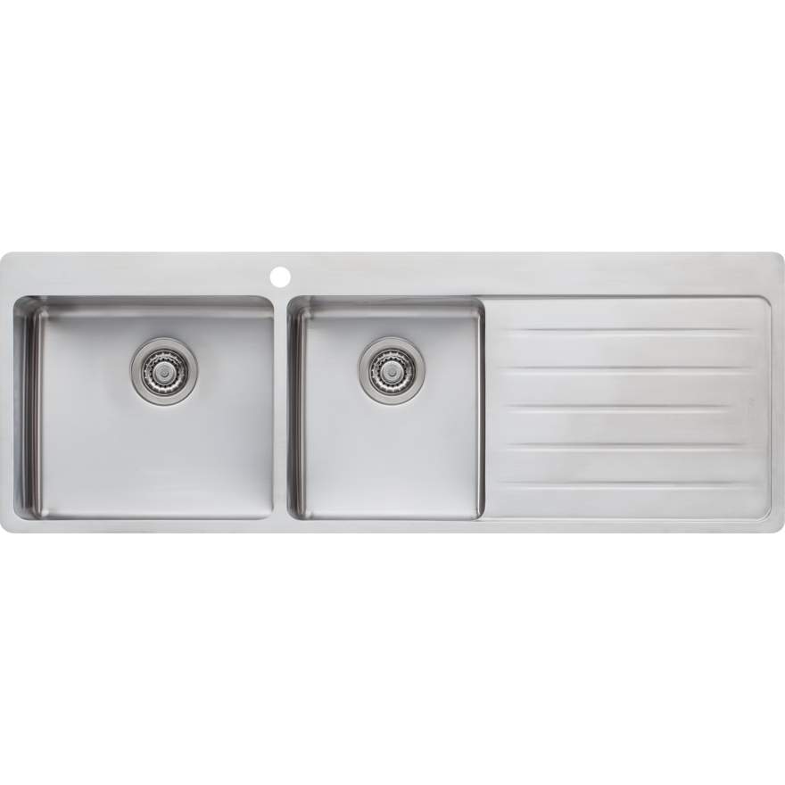 Oliveri Sonetto 1 & 3/4 Bowl Topmount Sink With Drainer