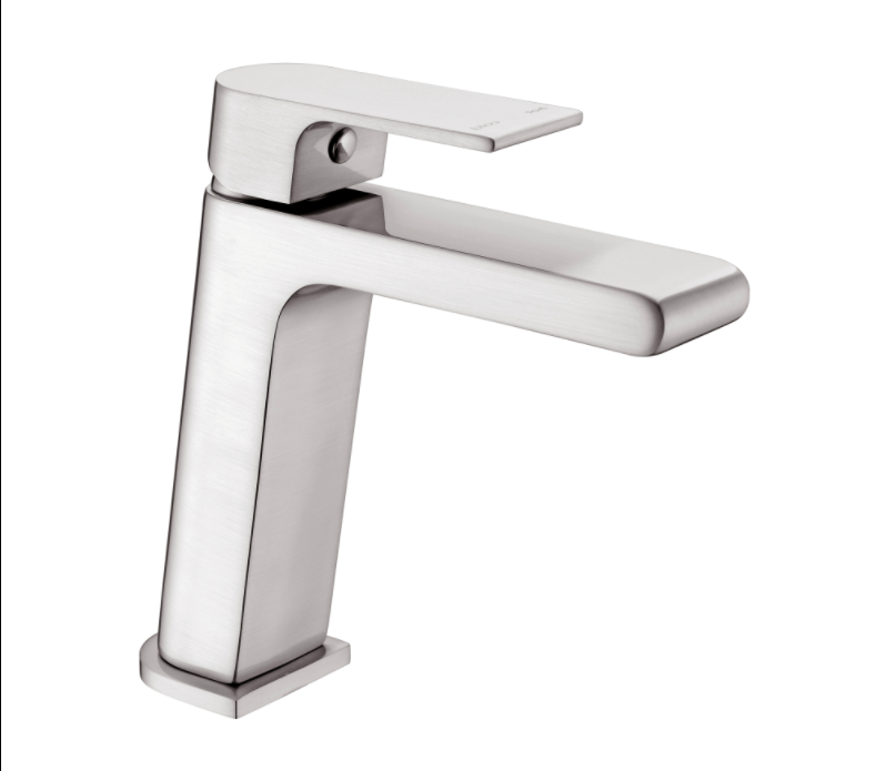 Nero Bianca Basin Mixer - Brushed Nickel - Wellsons