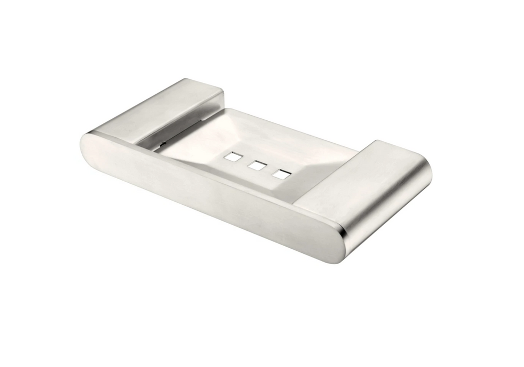 Nero Bianca Soap Dish Holder - Brushed Nickel