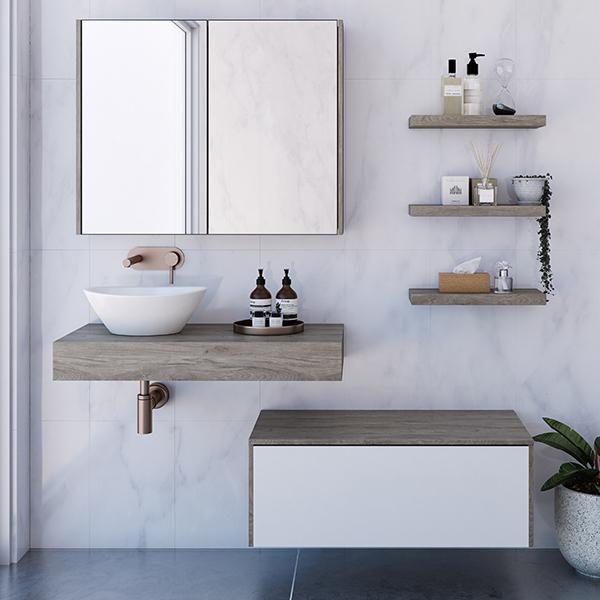 Timberline Milan Wall Hung Vanity with Above Counter Basin - Wellsons