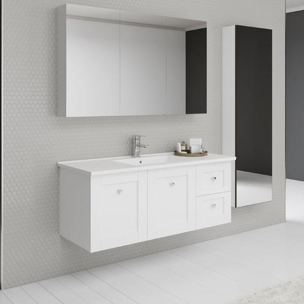 Timberline Victoria Wall Hung Vanity with Alpha Ceramic Top - Wellsons