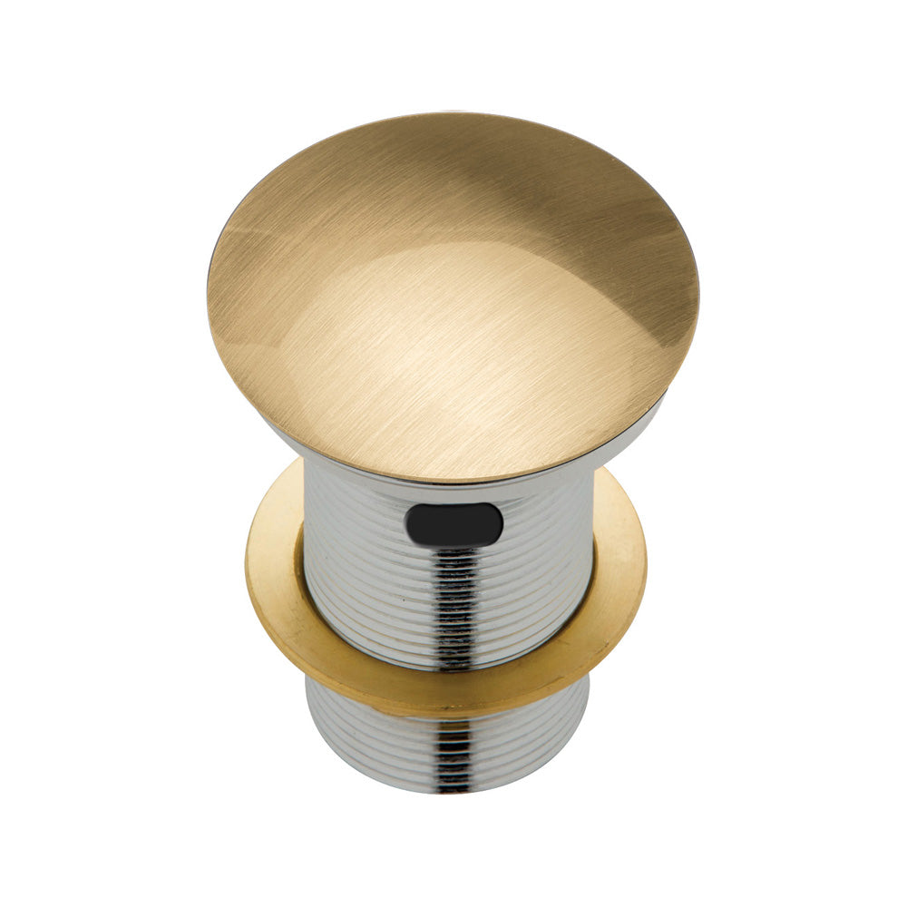 Fienza Metal Cap Pop-Up Waste with Overflow 32mm - Urban Brass