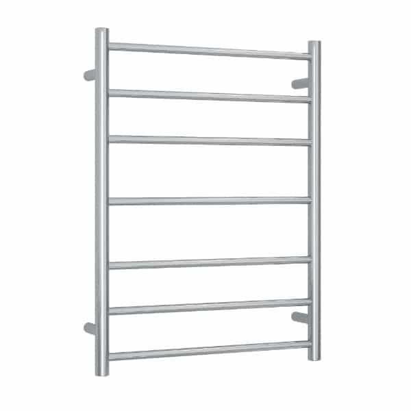 Thermogroup 7 Bar Round Ladder Heated Towel Rail - Stainless Steel - Wellsons