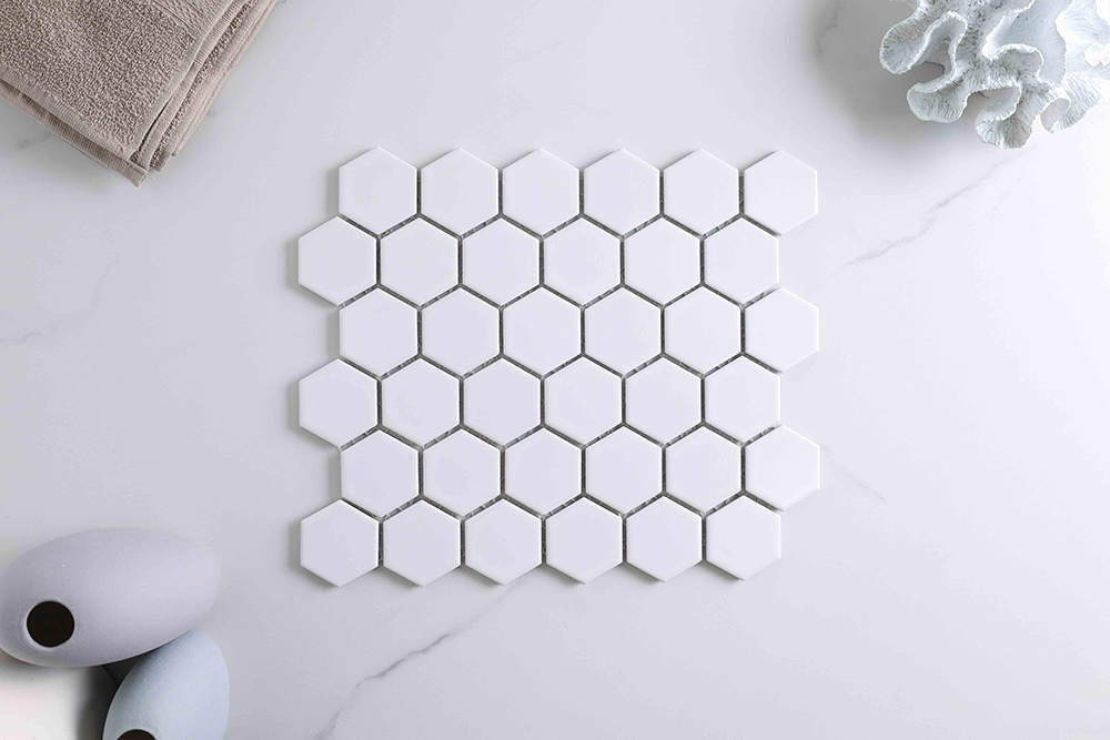 Astra Matt White Hexagon Tile