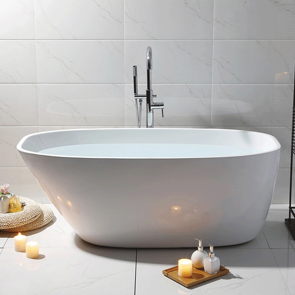 Fienza Athenia Freestanding Acrylic Bath 1700mm - Gloss White - Wellsons