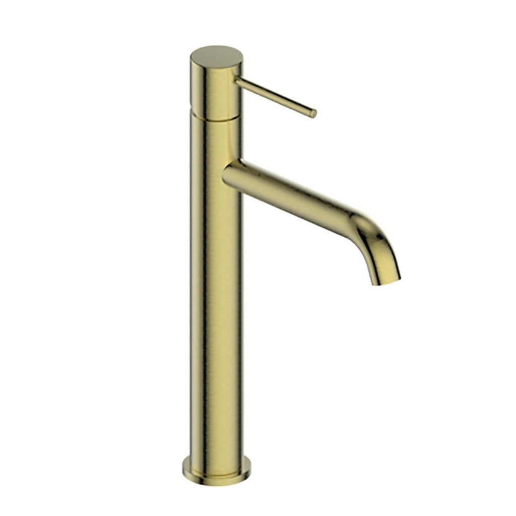 Greens Gisele Tower Basin Mixer - Brushed Brass - Wellsons