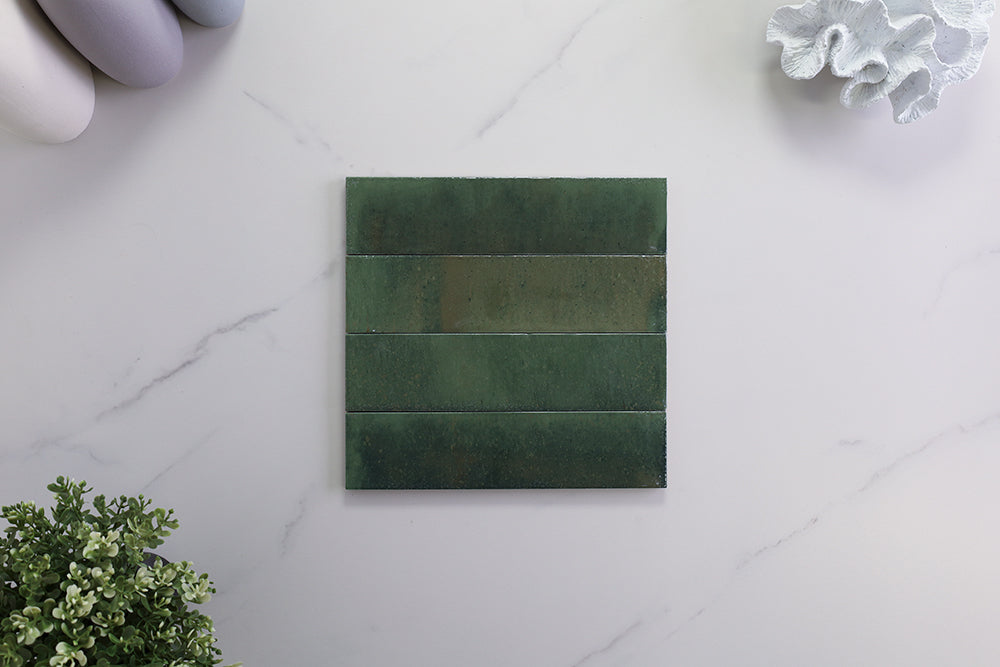 Hilton Green Forest Gloss Subway Tile