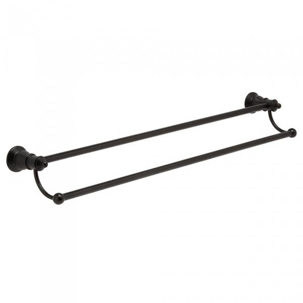 Fienza Lillian Double Towel Rail - Matte Black - Wellsons