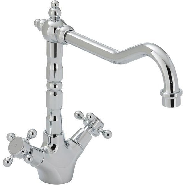 Fienza Lillian Shepherds Crook Sink Mixer - Chrome - Wellsons