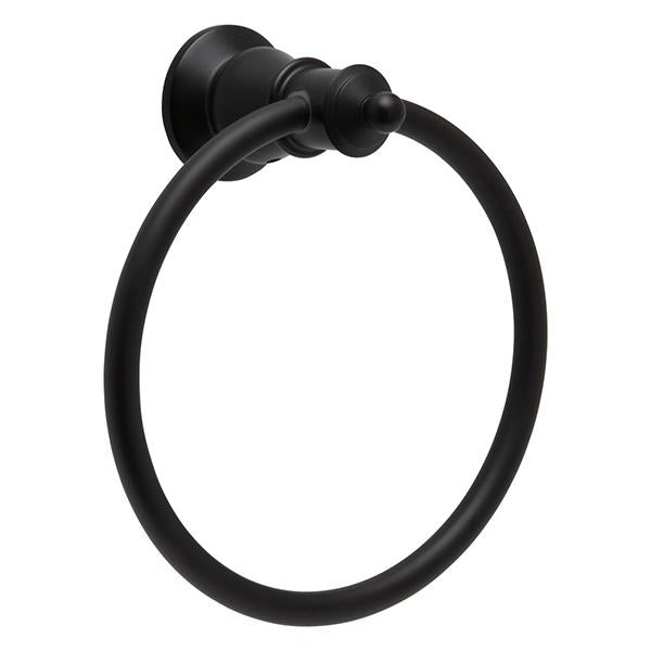 Fienza Lillian Towel Ring - Matte Black - Wellsons