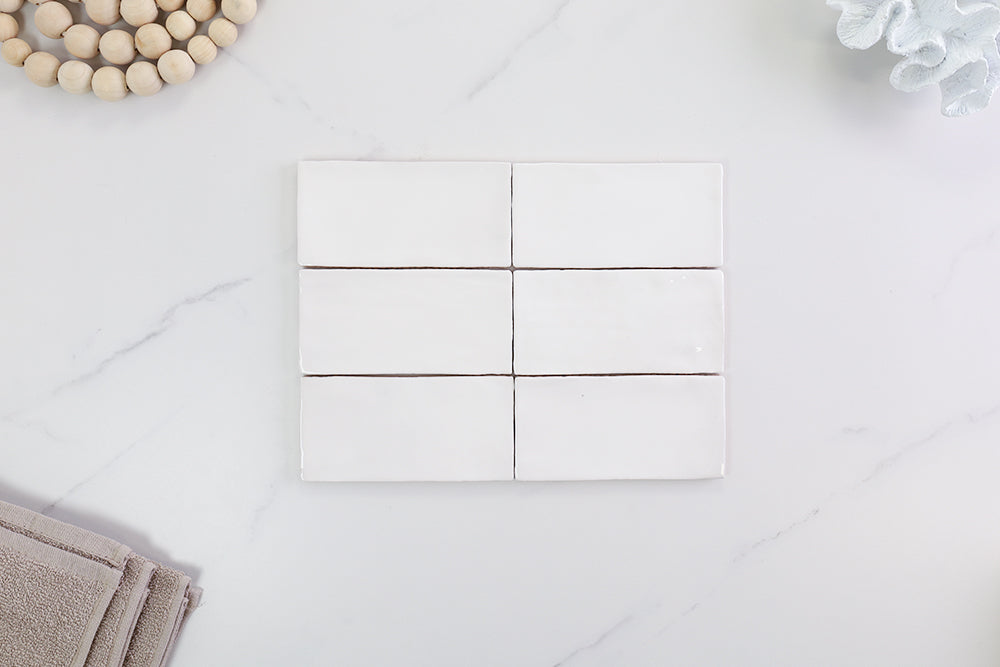 Palm Springs White Gloss Subway Tile