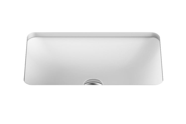 ADP Glory Solid Surface Under Counter Basin - Gloss White - Wellsons