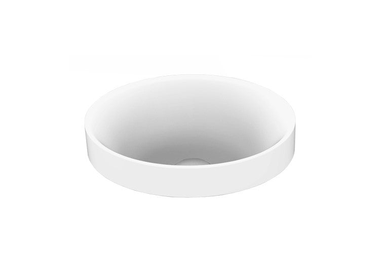 ADP Joy Semi Inset Solid Surface Basin - Gloss White - Wellsons