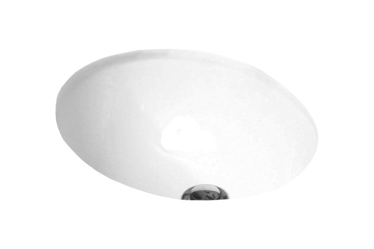 ADP Oval Under Counter Basin - Gloss White - Wellsons