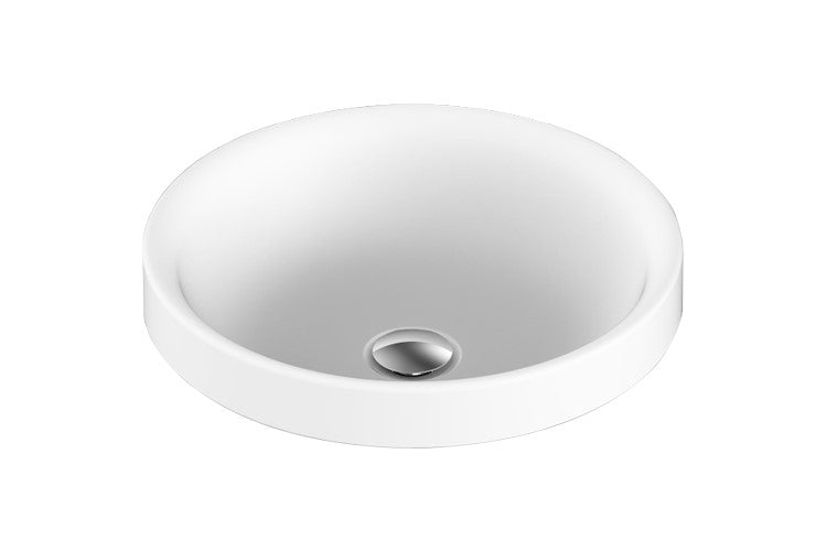 ADP Respect Semi Inset Solid Surface Basin - Gloss White - Wellsons