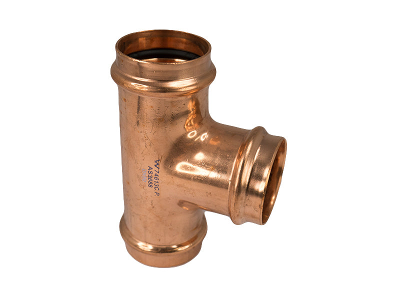 Copper Press Equal Tee Water 50MM - Wellsons