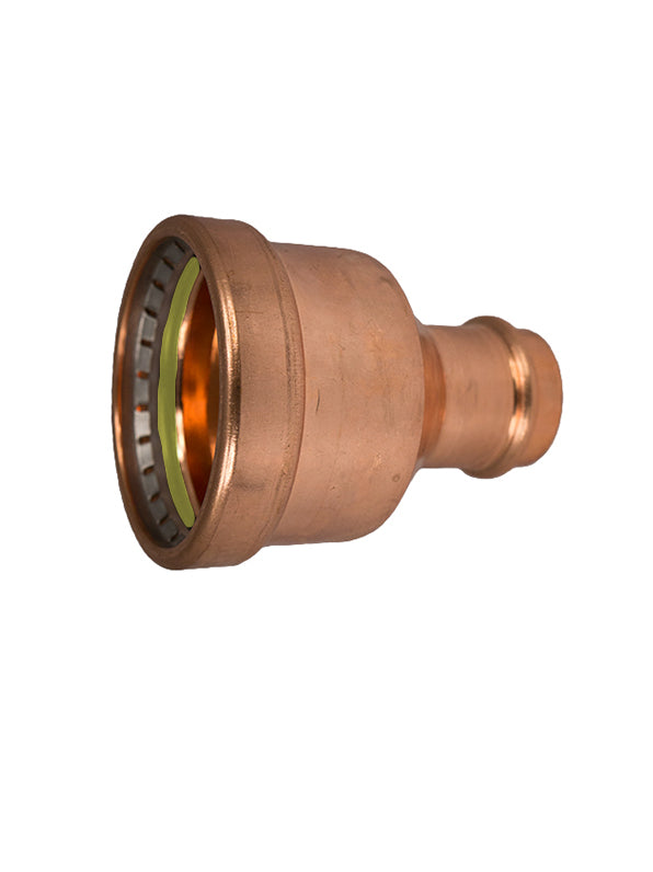 Copper Press Reducing Coupling Gas 100MM X 50MM - Wellsons