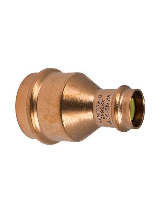 Copper Press Reducing Coupling Gas 50MM X 25MM - Wellsons