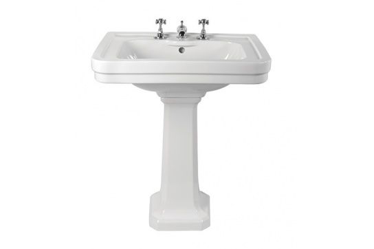 Turner Hastings Stafford 62x50 Basin & Pedestal - 1 Taphole