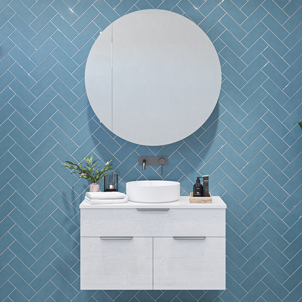 Timberline Taylor Wall Hung Vanity with SilkSurface Top & Basin - Wellsons