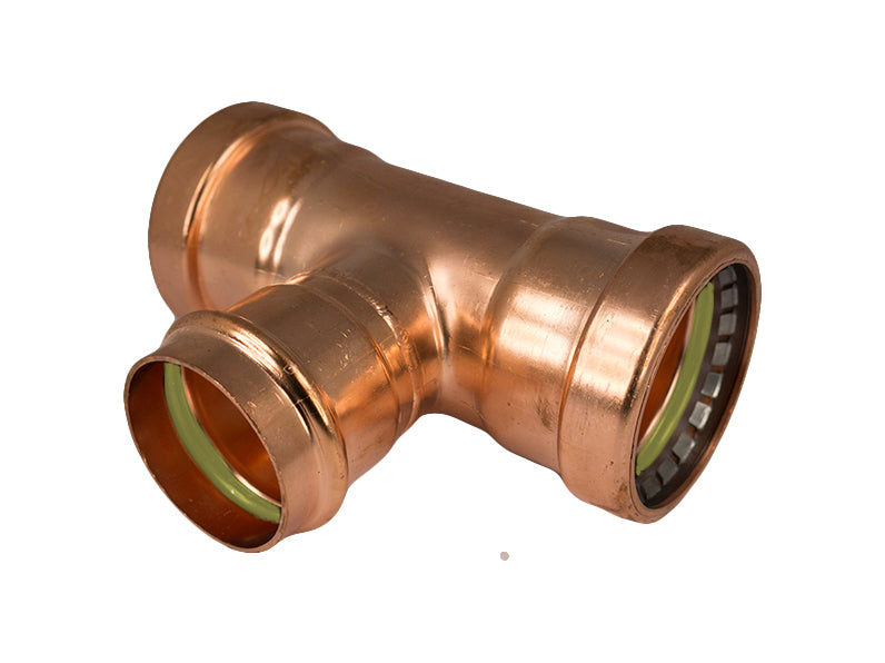 Copper Unequal Tee Gas 80MM X 80MM X 50MM - Wellsons